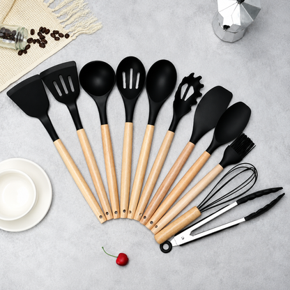 Set Utensilios de Silicona para Cocina x12