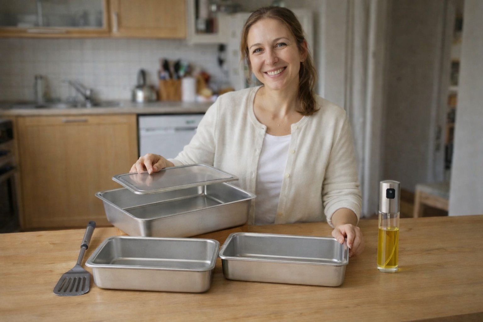 Promo 3x1 - Fuentes para horno con tapa (Acero 304)